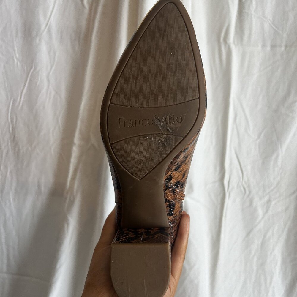 Women's Franco Sarto Snakeskin Booties - Picture 6 of 8